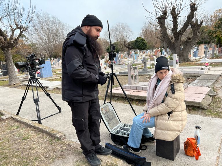 Shooting in a cemetery